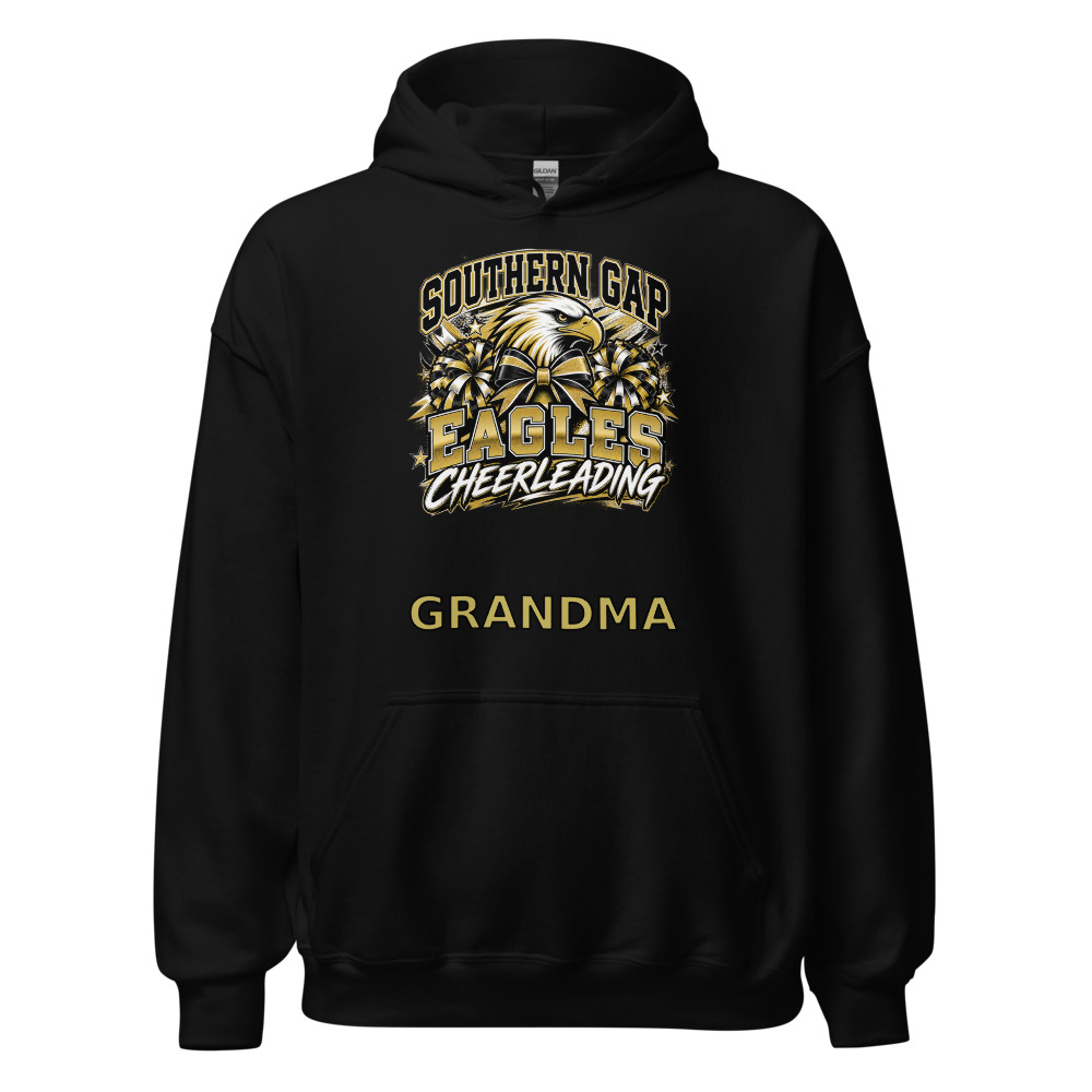 Southern Gap Eagles Cheerleading Grandma Adult Hoodie