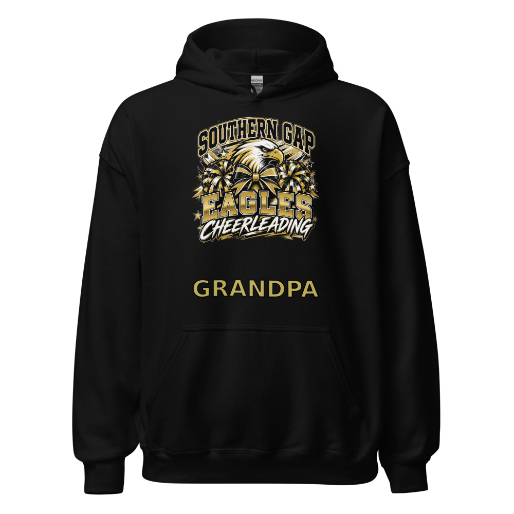 Southern Gap Eagles Cheerleading Grandpa Adult Hoodie
