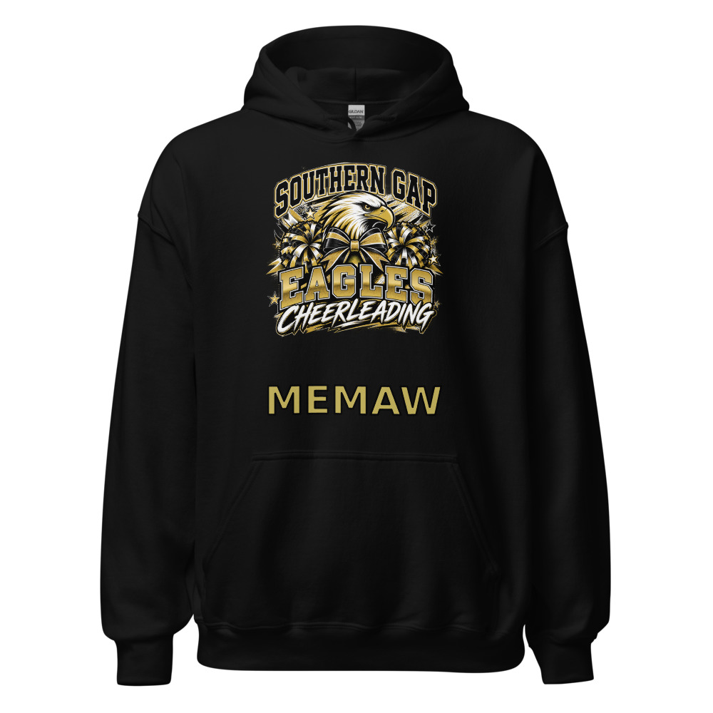 Southern Gap Eagles Cheerleading MEMAW Adult Hoodie